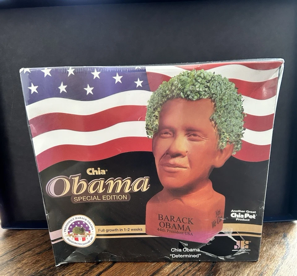 Chia Pet Determined President Obama Special Edition 2009