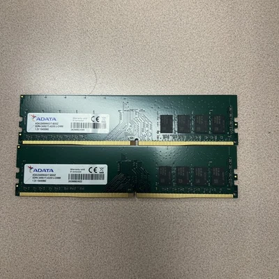 ADATA AD4U2400W4G17-BSSZ  DDR4 2400 4GX8 U-DIMM X 2 - Image 1 of 2