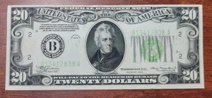 1934 $20 Federal Reserve Note EF XF Crisp Extremely Fine FRN Banknote - Picture 1 of 2