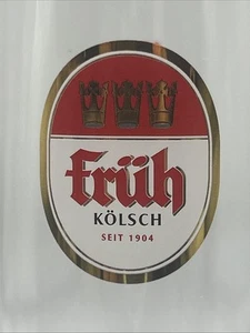 Fruh Kolsch Bierglas 0,2 Liter Sammlerstück RAR Schnupperglas 6,5"h EUC - Bild 1 von 4