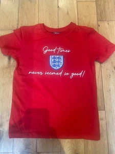 England Football T-Shirt 7-8 Years The FA x George - Picture 1 of 6