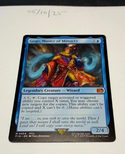 Magic the Gathering MTG Gogo, Master of Mimicry Mythic Karte NM/M Final Fantasy - Bild 1 von 1