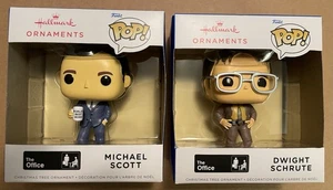 Lot The OFFICE Funko Pop Michael & Dwight Weihnachtsschmuck lustig Punze neu - Bild 1 von 16