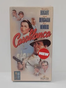 Casablanca (VHS, 1989, Colorized) Humphrey Bogart, Ingrid Bergman - NOS Sealed - Picture 1 of 8