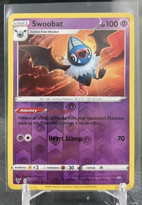 Swoobat 074/185 Reverse Holo - Vivid Voltage 2020 SWSH04: Pokemon TCG - Image 1 of 2