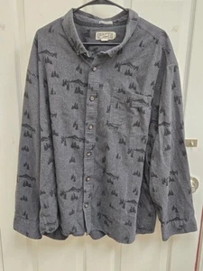 Duluth Trading Co Shirt 3XL Untucked Relaxed Fit Button Down Nature Mens - Picture 1 of 4