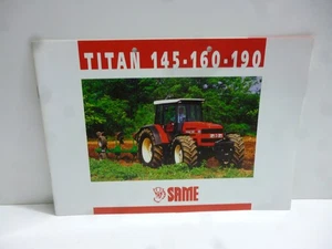 SAME TITAN 145 . 160 . 190   Traktor  Original Schlepper Prospekt 24 Seiten - Bild 1 von 1
