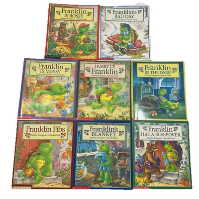 Franklin x 8 Vintage Paperback Book Bundle by Paulette Bourgeois Brenda Clark - Image 1 of 4