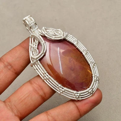 Ciondolo gioiello fatto a mano in argento sterling 925 con pietra preziosa di... - Immagine 1 di 4