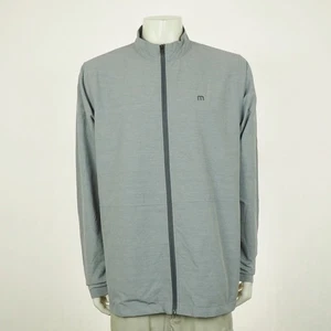 Neu Travis Mathew Full-Zip Golf Trainingsjacke Herren 2XL XXL meliert grau Wind Mock - Bild 1 von 5
