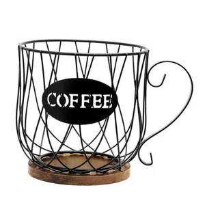Rustic Metal K-Cup Coffee Pod Holder Mug - Coffee Station Organizer, Large - Picture 1 of 7