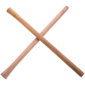 2 Pcs Solid Wood Handle Tool Hoe Garden Replacement for Tools Wooden - Foto 1 di 12