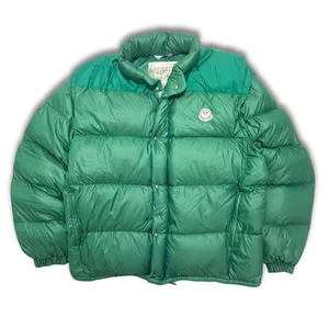 Moncler Grenoble Vintage Down Puffer Jacket  Green  Size 6  Rare 1970s/80s - Picture 1 of 15