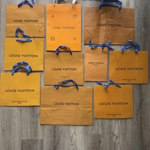 10 LOUIS VUITTON Authentic Empty Gift Shopping Bag Small Medium Large - Picture 1 of 1
