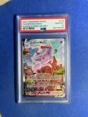 Pokemon Espeon Vmax Fusion Strike Secret Rare Full Alt Art #270 Psa 10 - Image 1 of 2