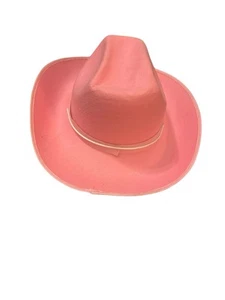 ROSA unifarbener Cowboyhut Erwachsene Sommerhut Western Junggesellinnenabschied Cowgirlhut W1 - Bild 1 von 5