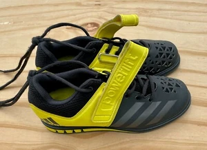 Adidas Powerlift 3 Scarpe Sollevamento Pesi BB2844 Palestra Uomo Taglia 5.5 Giallo/Grigio - Foto 1 di 7