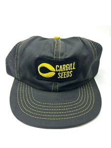 Gorra Cargill Seeds Swingster Snapback Malla Negra Espalda Granja Agricultura B308D - Imagen 1 de 10