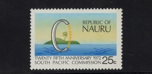 Nauru 1972 Comisión del Pacífico Sur 25 aniversario SG 97, Sc 89 MNH - Imagen 1 de 1