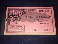 Vintage 1940s Smiths Ice Cream Grocery Sonclair Store Coupon Card Red Lion Pa