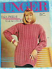 Unger 428 TARA FRESH TWEED LOOKS knit pattern 4pg leaflet 1988 3 styles