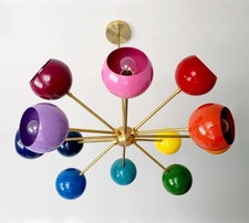 Eyeball Shaped Industrial Chandelier Modern Sputnik Mid Century Ceiling Fixture