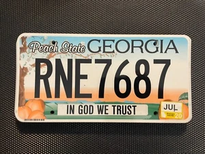GEORGIEN NUMMERNSCHILD MUSCOGEE COUNTY RNE 7687 IN GOD WE TRUST JULI 2020 - Bild 1 von 1