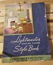Catalogue de vente de luminaires vintage 1938 Sears Lightmaster art déco intérieur
