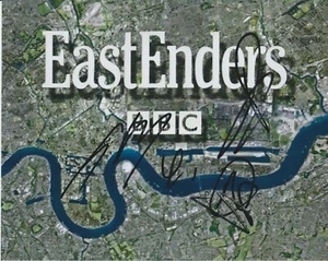 Jamie Borthwick, James Farrar + 1 HAND SIGNED 8x10 Photo Autograph, Eastenders - Picture 1 of 2