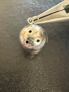 Colgante Vintage Plata Esterlina Danecraft Años 60 Gran Bola de Bowling Dije ¡Bonito! - Imagen 1 de 5
