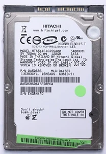 Hitachi 120GB SATA 2.5" Laptop HDD Model HTS541612J9SA00 P/N 0A50686 - Picture 1 of 2