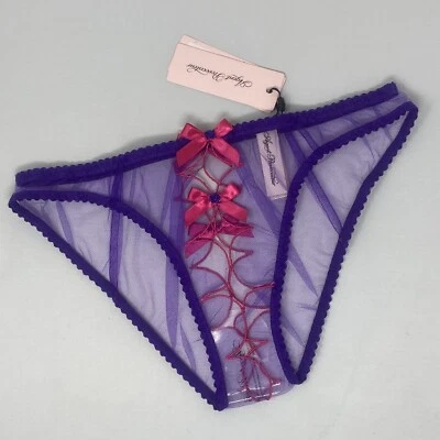 Agent Provocateur Lorna Purple Pink Ouvert Brief AP2 Small NWT - Image 1 of 4
