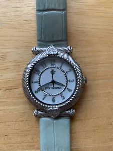 JUDITH RIPKA STAINLESS STEEL JAPANESE MOVEMENT ROPE AND HEART FACE - Picture 1 of 8