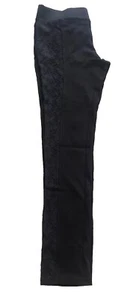 Damen Stretchhose Schlupfhose mit Spitze Gr. M (38/ 40) Schwarz - Bild 1 von 6