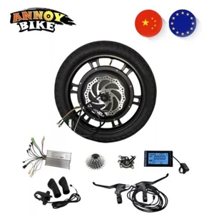 16 inch Hub Motor 48V 500W 800W Motorcycle Electric Bike Conversion Kit BLDC Mot - Picture 1 of 26