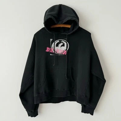 Sudadera con Capucha Recortada Dragon Skateboarding Vintage Años 90 Hecha en EE. UU. Talla L Foto 1 de 4
