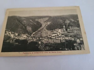 ARMENTO - POTENZA - PANORAMA VISTO DA SANTA CROCE - FORM. PICCOLO VIAGGIATA 1923 - Foto 1 di 2