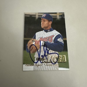 1997 Fleer Anaheim Angels Baseball Card #657 Luis Alicea Signed Autograph
