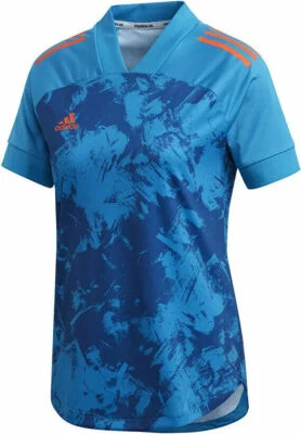 NWT $65 Adidas Womens Sharp Blue Condivo 20 Primeblue Jersey PLUS SIZE 3XL - Image 1 of 4
