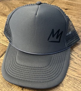 Gorra de béisbol Mammoth Lakes CA Snapback gris 5 paneles, malla trasera espuma frontal - ¡NUEVA! - Imagen 1 de 6