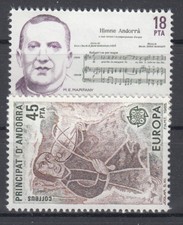 Briefmarken Europa Andorra (sp.. Post) CEPT ** 1985 Michel 181-182 Versand 0 EUR