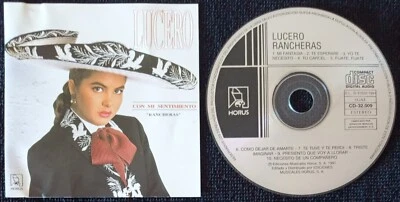 LUCERO " CON MI SENTIMIENTO - RANCHERAS " 1991 SPANISH ISSUE CD FEY / THALIA - Image 1 of 2