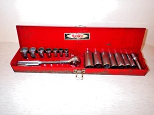 Vng Husky - New Britain Tools 12point 3/8" Drive 17pc SAE Socket set made in USA - Picture 1 of 4