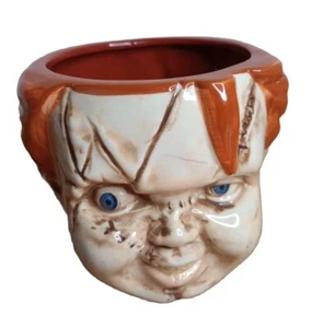 Chucky Child's Play 4" Universal 2004 Mug bride seed horror face cup coffee - Picture 1 of 16