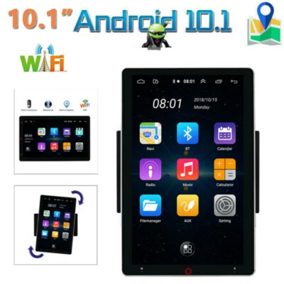 10.1" Android 11 Car Radio GPS Rotate Touch Screen USB Player WIFI Double 2DIN - Image 1 of 4