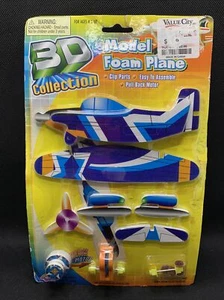 Agglo 3D Collection Model Foam Plane Hobby Launcher Pull Back Motor Vintage Toy - Picture 1 of 2