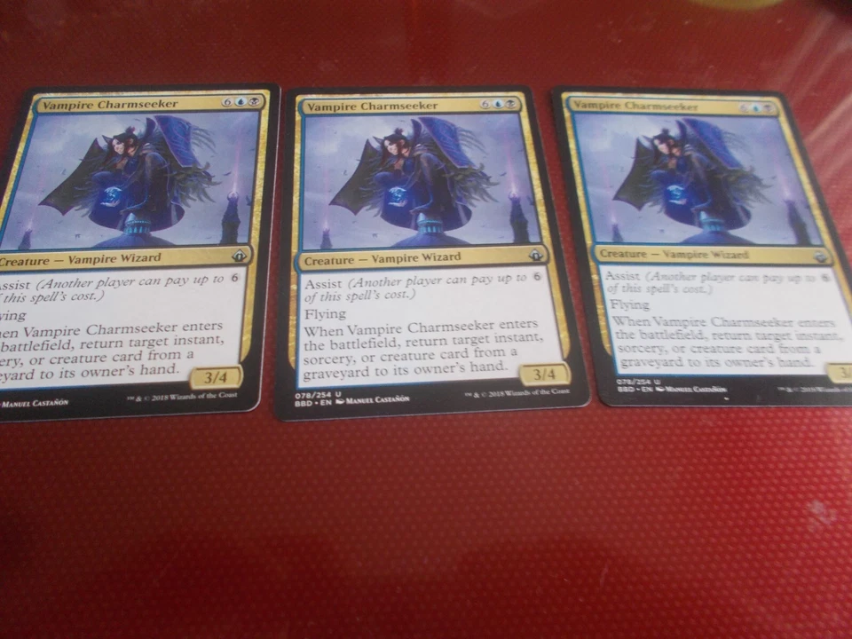 Vampire Charmseeker x3 MTG Battlebond Multi-Color Uncommon Creature NM/M - Image 1 of 1
