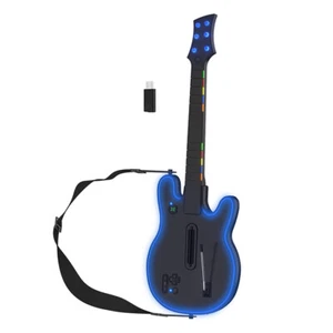 2.4G Wireless Guitar Plug and Play for XBOX ONE Console/PC Guitar Hero 3-5 Games - Picture 1 of 20
