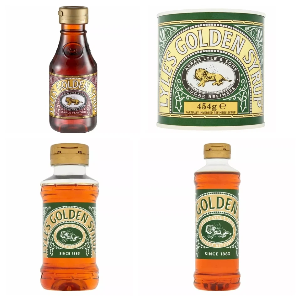 Lyles Golden Syrup 454g Tin, Maple Squeeze Bottle - Image 1 of 1