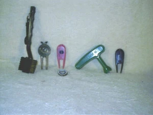 Spazzola pulizia accessori golf vintage 3 strumenti divot strumento footjoy Longaberger - Foto 1 di 5